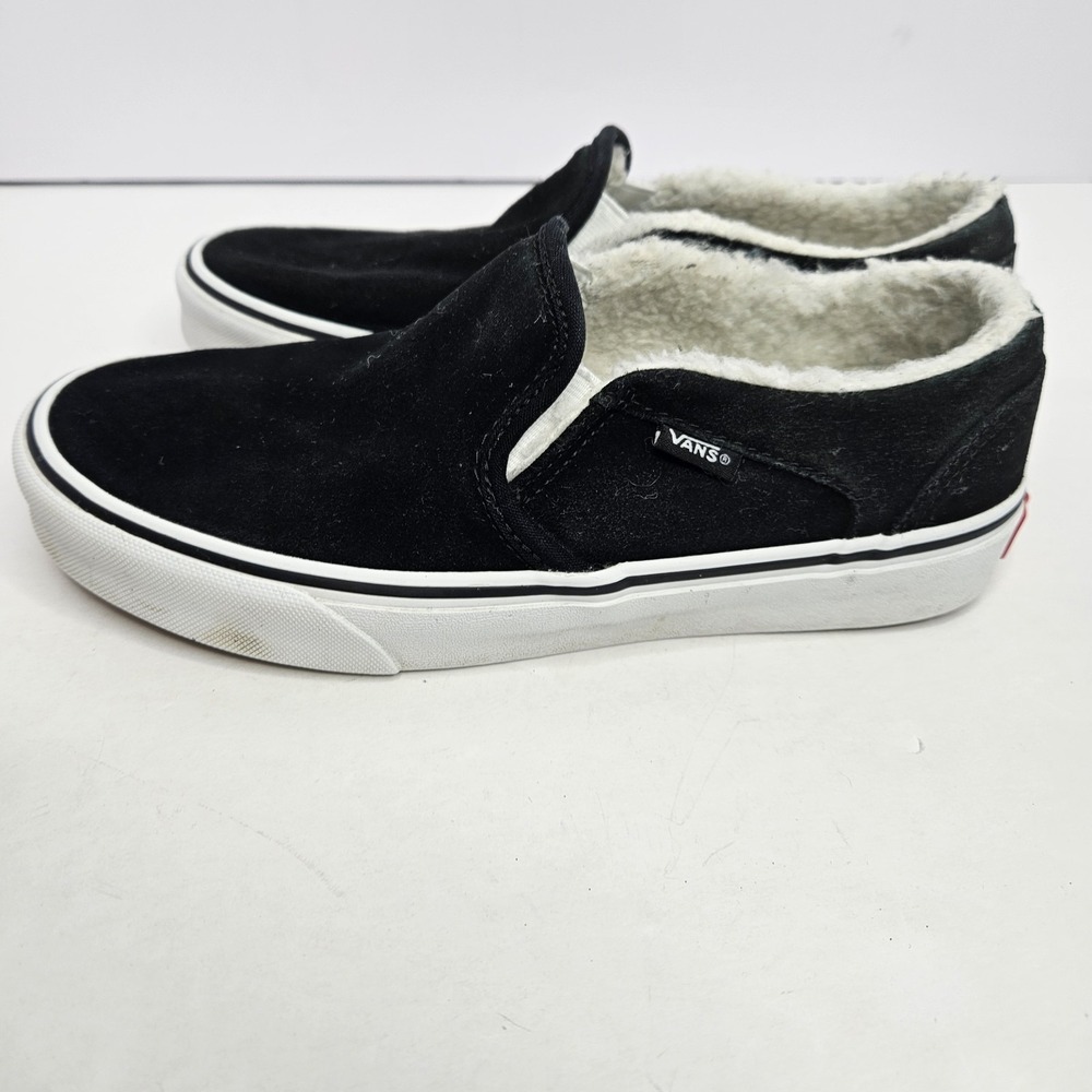 Vans Womens Size 8 Mammoth Slip Ons Suede Heel To Toe 10 3/8"